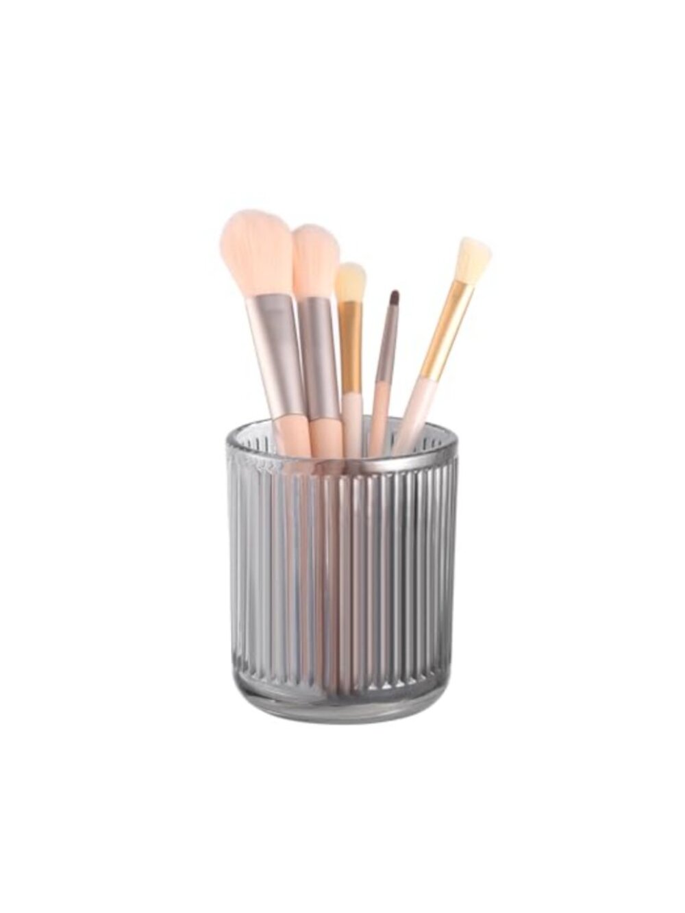 Crystal Glass Makeup Brush Holder Organizer Vanity Storage Cup